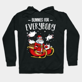 Bunny - Bunnies For Everybody - Funny Christmas Santa Claus Hoodie